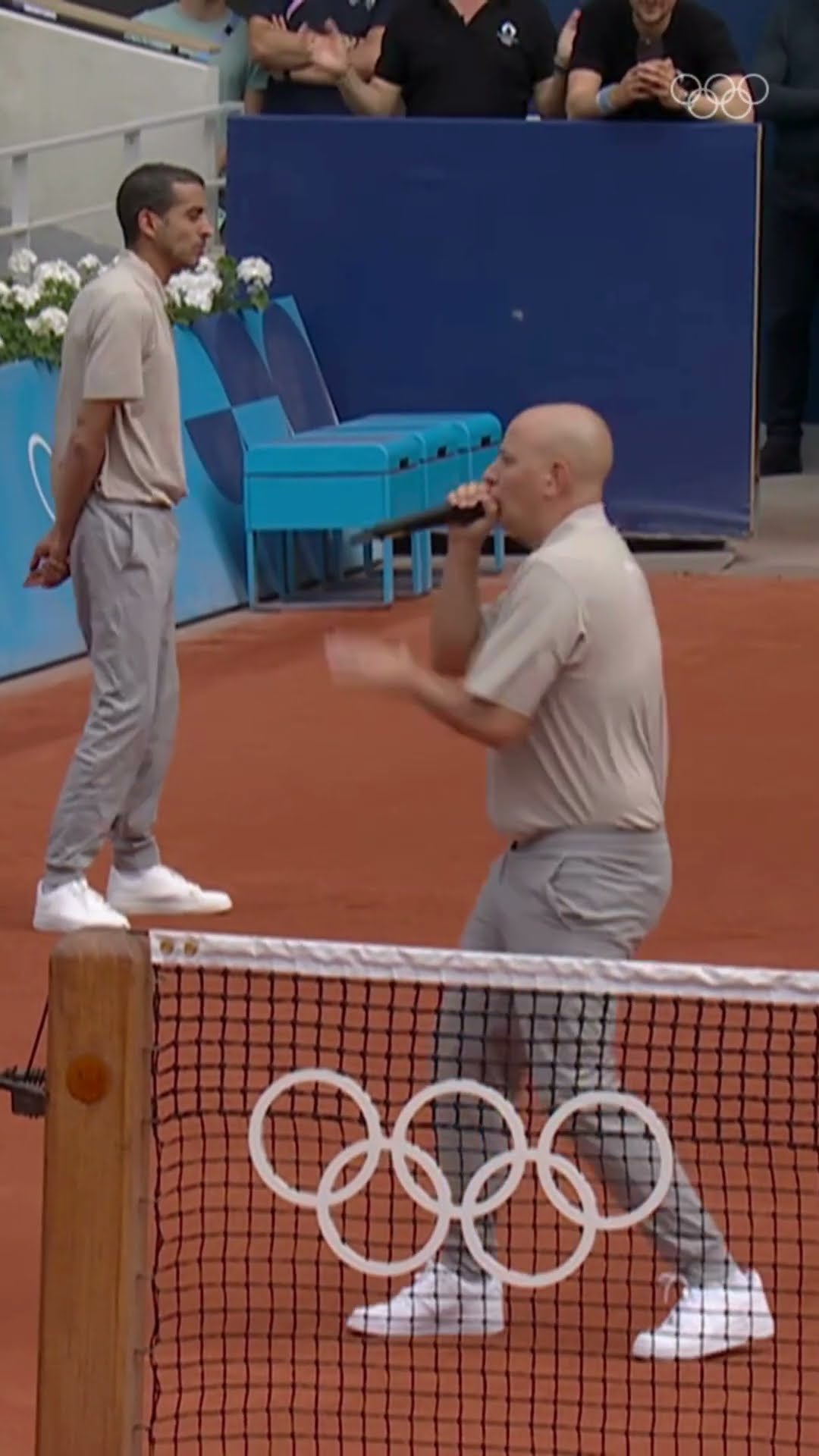 ?? A beatboxing umpire? Dancing line judges?