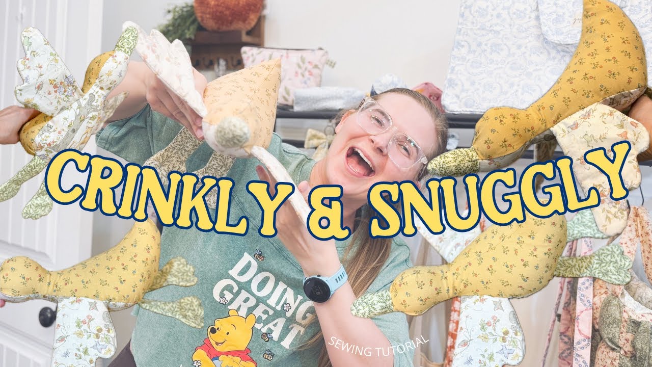 子供の縫いぐるみですGDE Sewing Sensory Snuggle Goose Plushie Baby Toy - YouTube