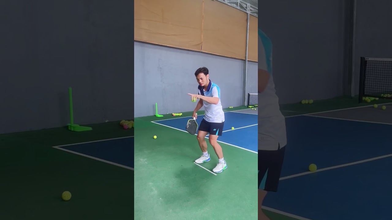 Part 17 : Tập mở vợt Block & Phản tạt bóng nhanh với Tường trong pickelball | Pickelball Làng Lá