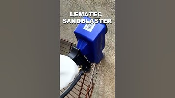 Lematec sandblaster gun to remove rust fast and simply.  You should need one. #shorts