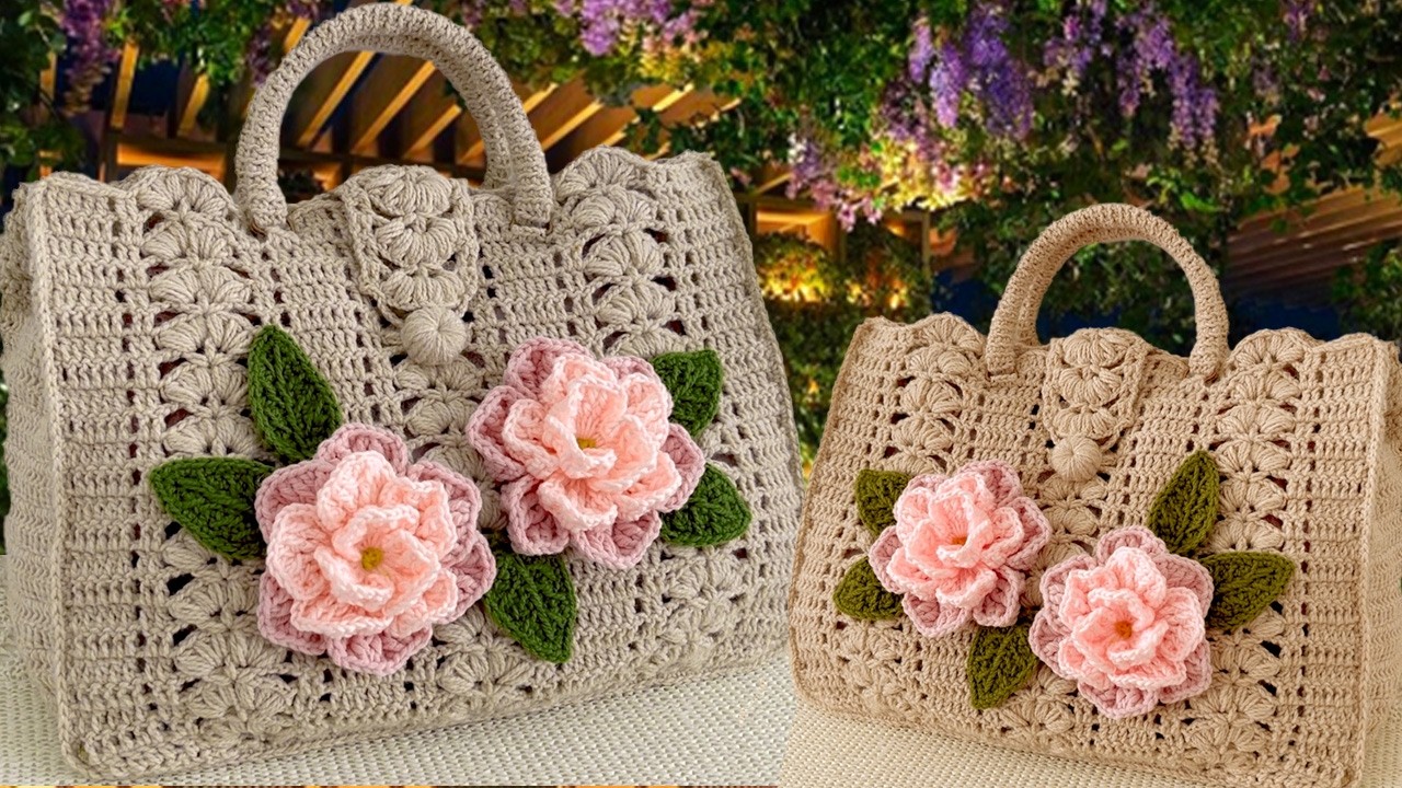 Así de Fácil se puede hacer BOLSO TEJIDO a #crochet Punto tejido de Ganchillo Fácil