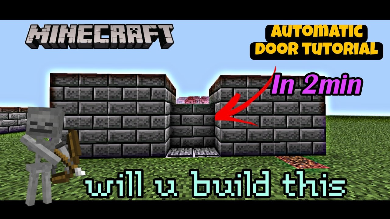 Automatic door 🚪 tutorial 1.21+ #minecraft #howtobuild - YouTube