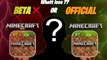 Difference Between Minecraft Beta & Stable Version | Beta Advantages & Disadvantages In Hindi