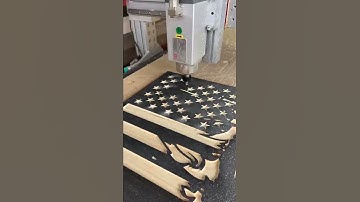 Thin Blue Line Flag made on my Avid CNC Machine