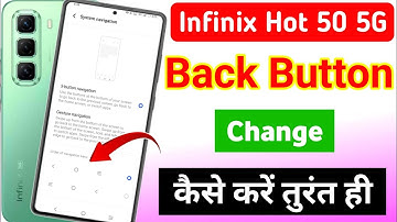 Infinix hot 50 5G back button setting | infinix hot 50 5G me back button kaise lagaye