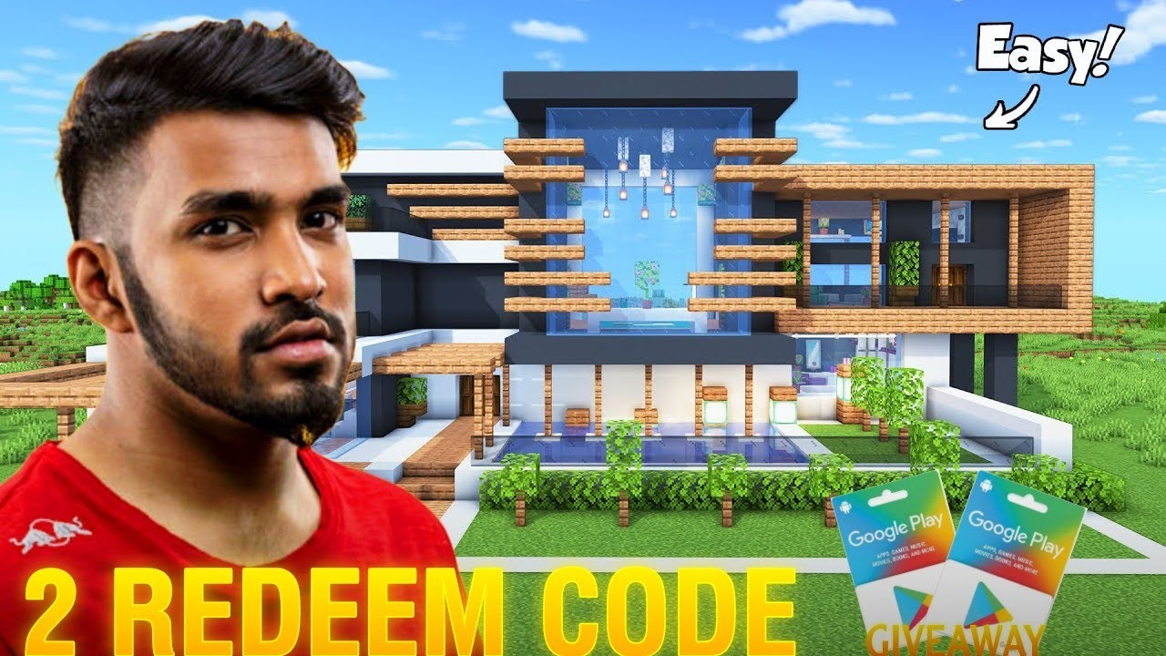 GIVEAWAY - 2 REDEEM CODE 🤑 MINECRAFT EP-1 