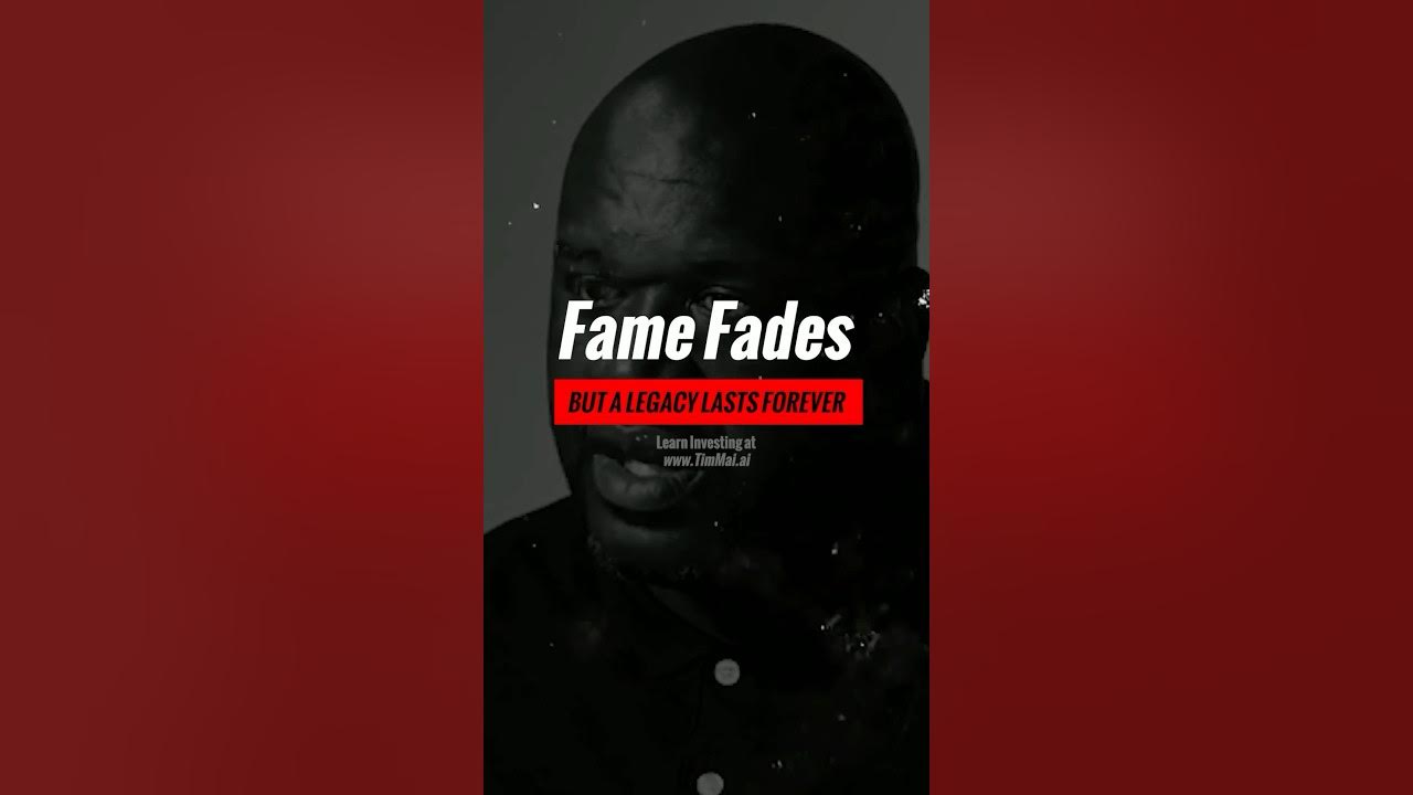 Fame Fades, but a Legacy Lasts Forever! TimMai Hero Shaq