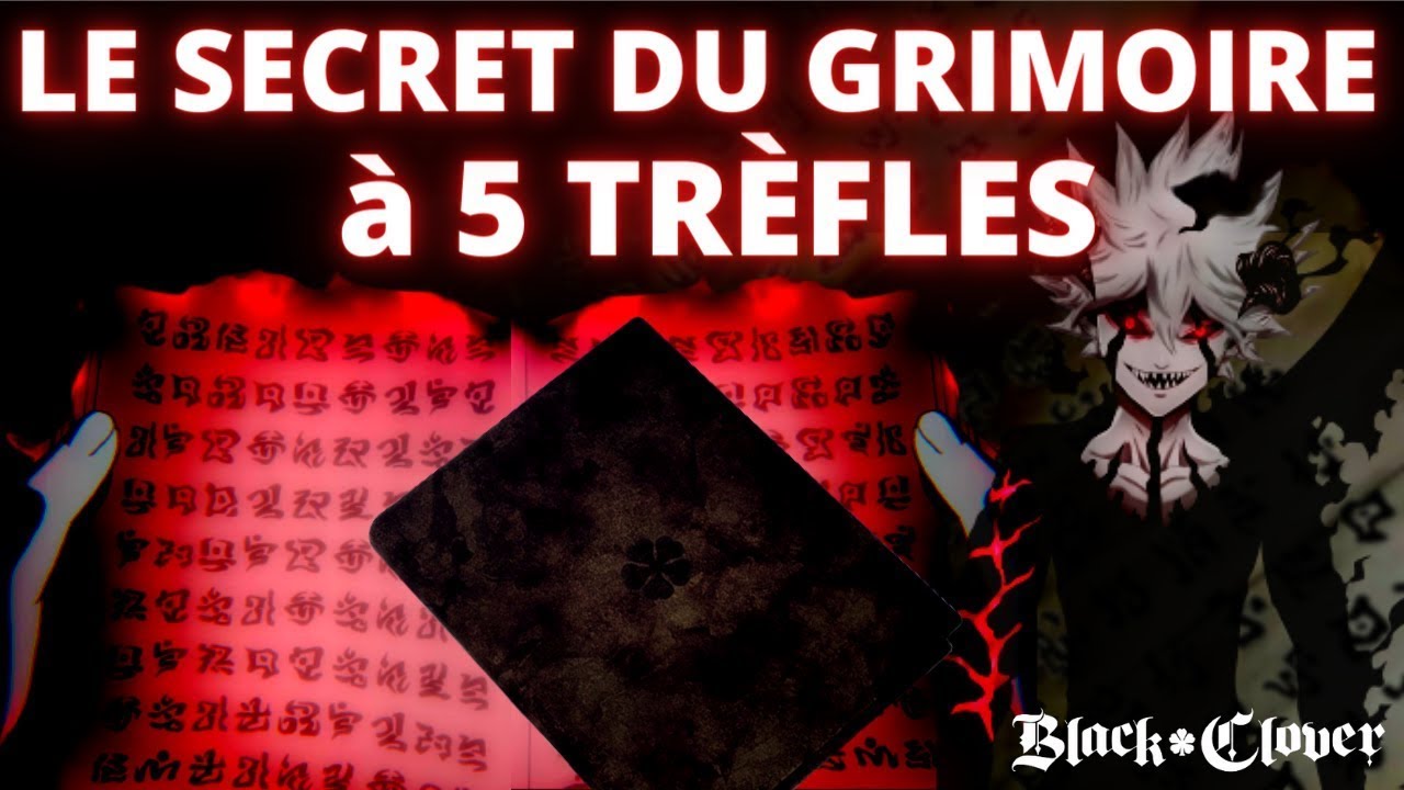 LE GRIMOIRE DASTA   BLACK CLOVER  EXPLICATIONTHORIE