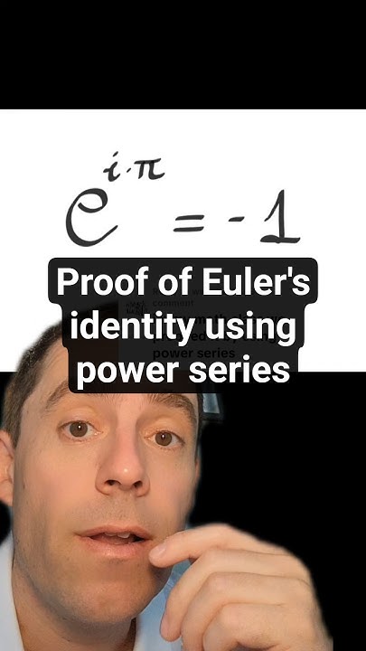 A proof of Euler's identity using power series #math #euler # ...