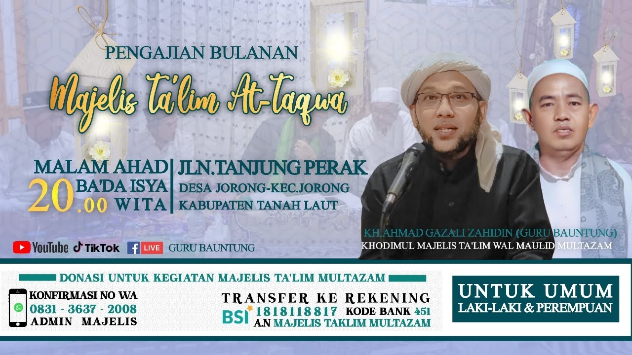 🔴[LIVE] 15/11/2025 | Majelis Ta'lim At Taqwa Jorong - Pembacaan Kitab Kasyful Asror