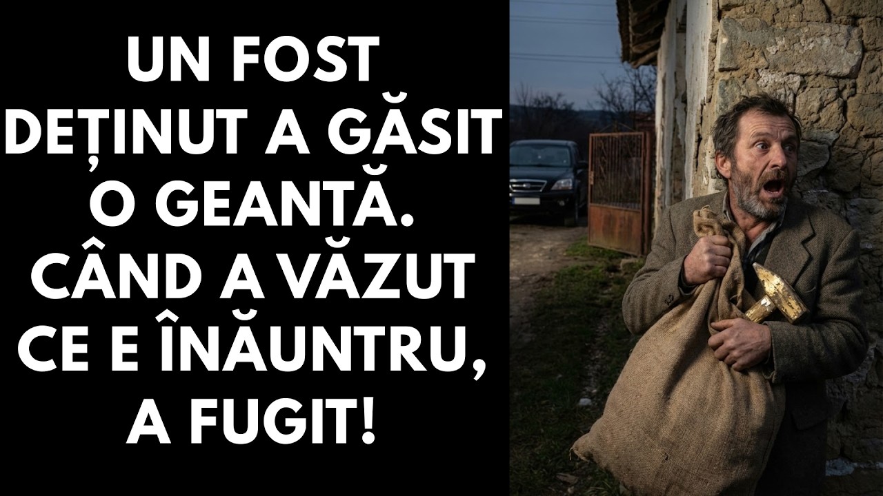 Un fost deținut a găsit o geantă. Când a văzut ce e înăuntru, a fugit!