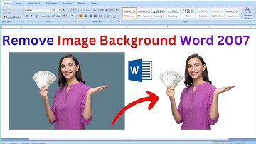 Remove Image Backgroung in Microsoft word 2007 | How to Remove Image Background in Word 2007