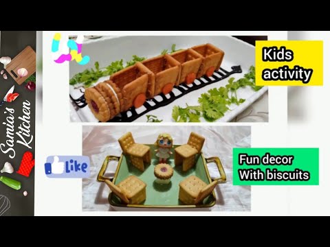 Fun Decor with Biscuits | Kids Activity | Samia's Kitchen Samia's Kitchen