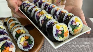 Неделя корейской кухни. КИМПАБ(김밥). Как приготовить кимпаб с тунцом/ корейский ролл