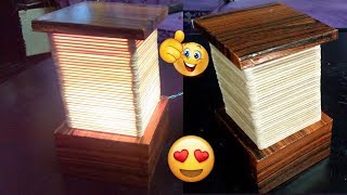 Ideas to make a lighting| Recycled Cardboard Ideas from the sticks of icecream screenshot 4