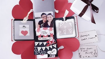 DIY birthday exploding box card (Sweetheart surprise)