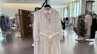 Zara New In White Eyelet Embroidery Summer Dresses More