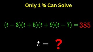 Germany Olympiad algebra challenge | only 1% can solve this equation