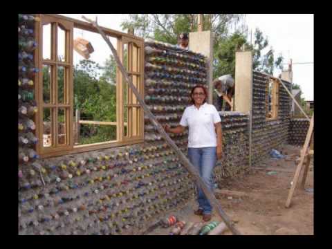 Construcciones o casas de PET botellas de plastico en el papelote tv de  Villaflores, chiapas pet - YouTube