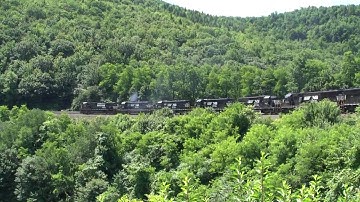 NS Nine Locomotive Power Move Over Horseshoe Curve July 12 2009