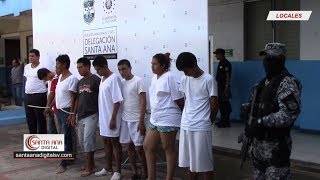 Cabecilla de la MS y extorsionistas capturados en Santa Ana