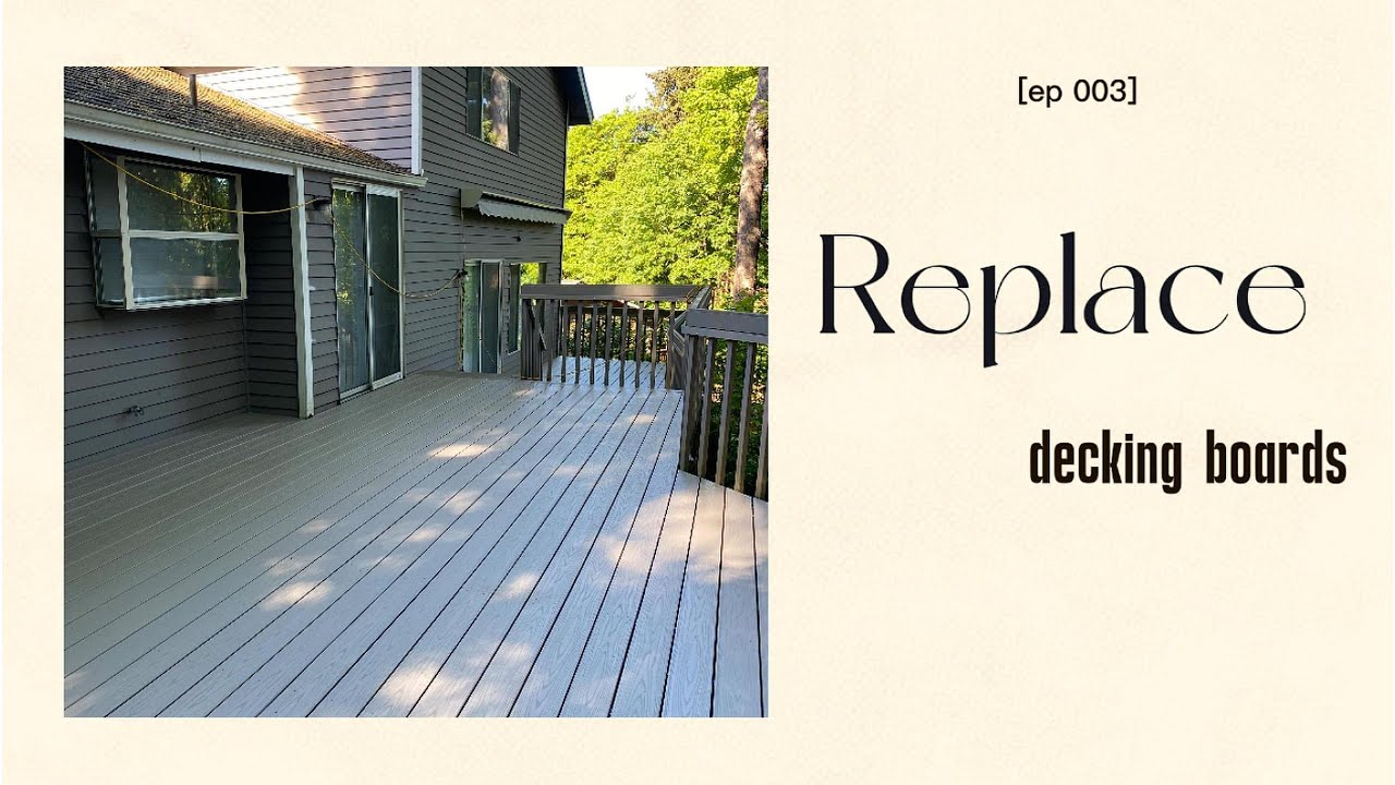 Replace deck boards. TimberTech - YouTube