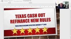 New Texas Cash Out Refinance Rules in Houston Heights Effective January 2018 