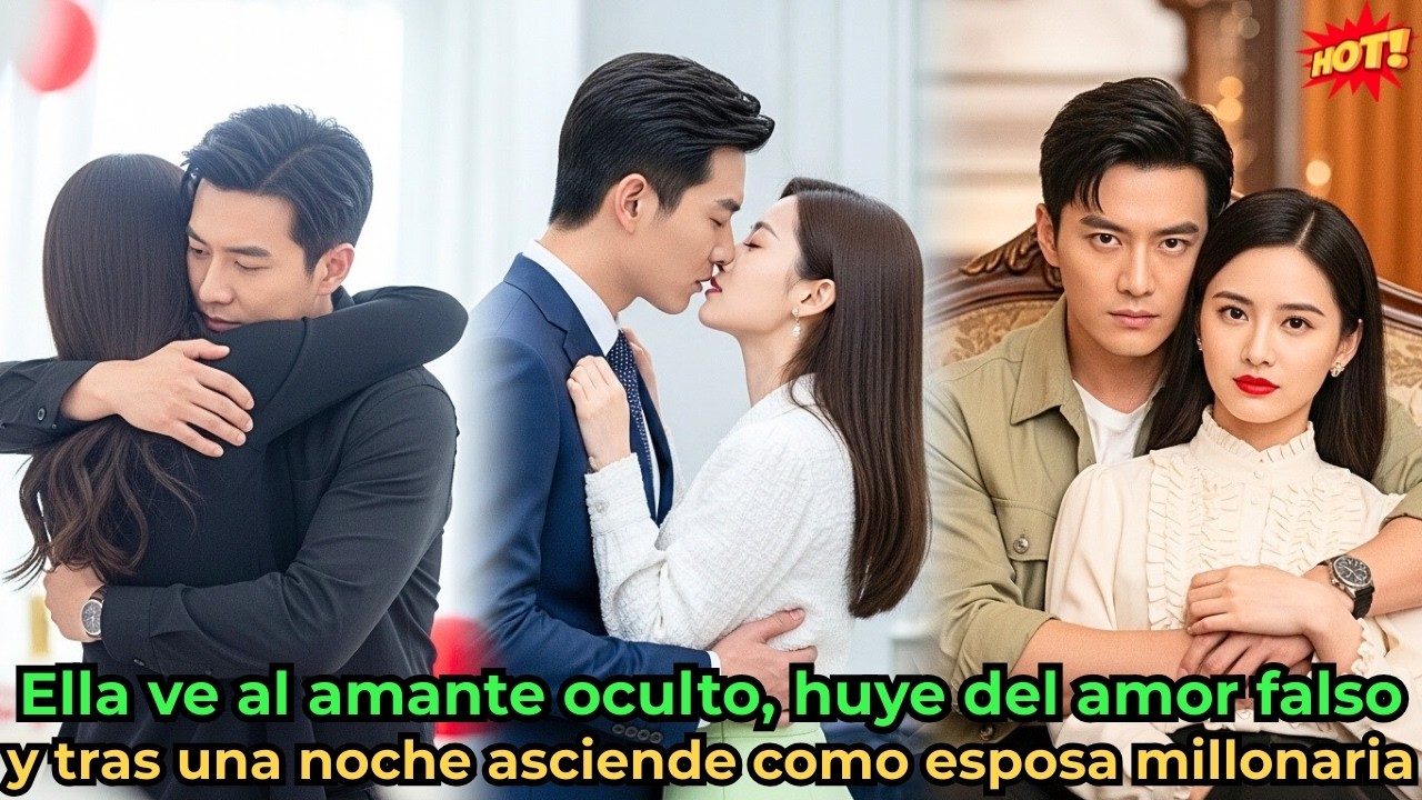 Ella ve al amante oculto, huye del amor falso y tras una noche asciende como esposa millonaria