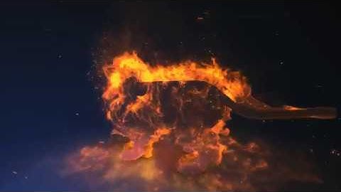 598  - Lion Spirit Logo Reveal fire action opener intro animation
