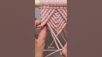 Macrame coaster  tutorial ☕️ #macrame #shorts