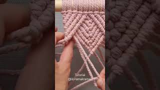 Macrame coaster  tutorial ☕️ #macrame #shorts