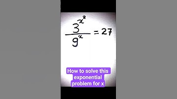how to solve this exponential problem for x.gcse grade 10 mathematics