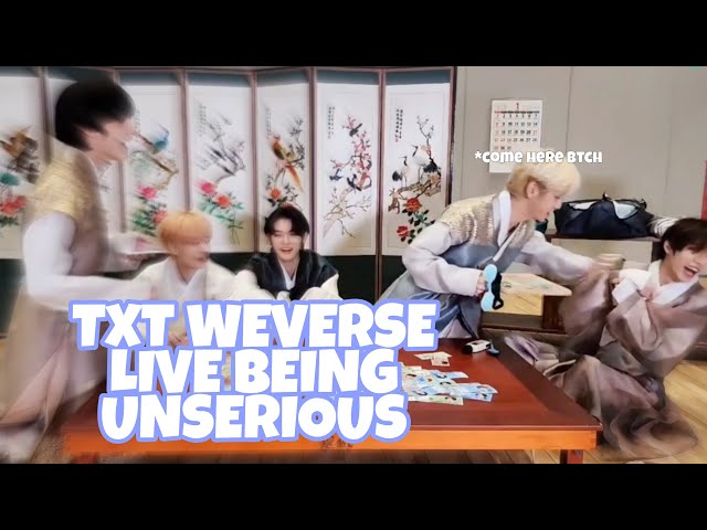 TXT WEVERSE LIVE BEING SO UNSERIOUS FOR 11 MINUTES STRAIGHT - YouTube