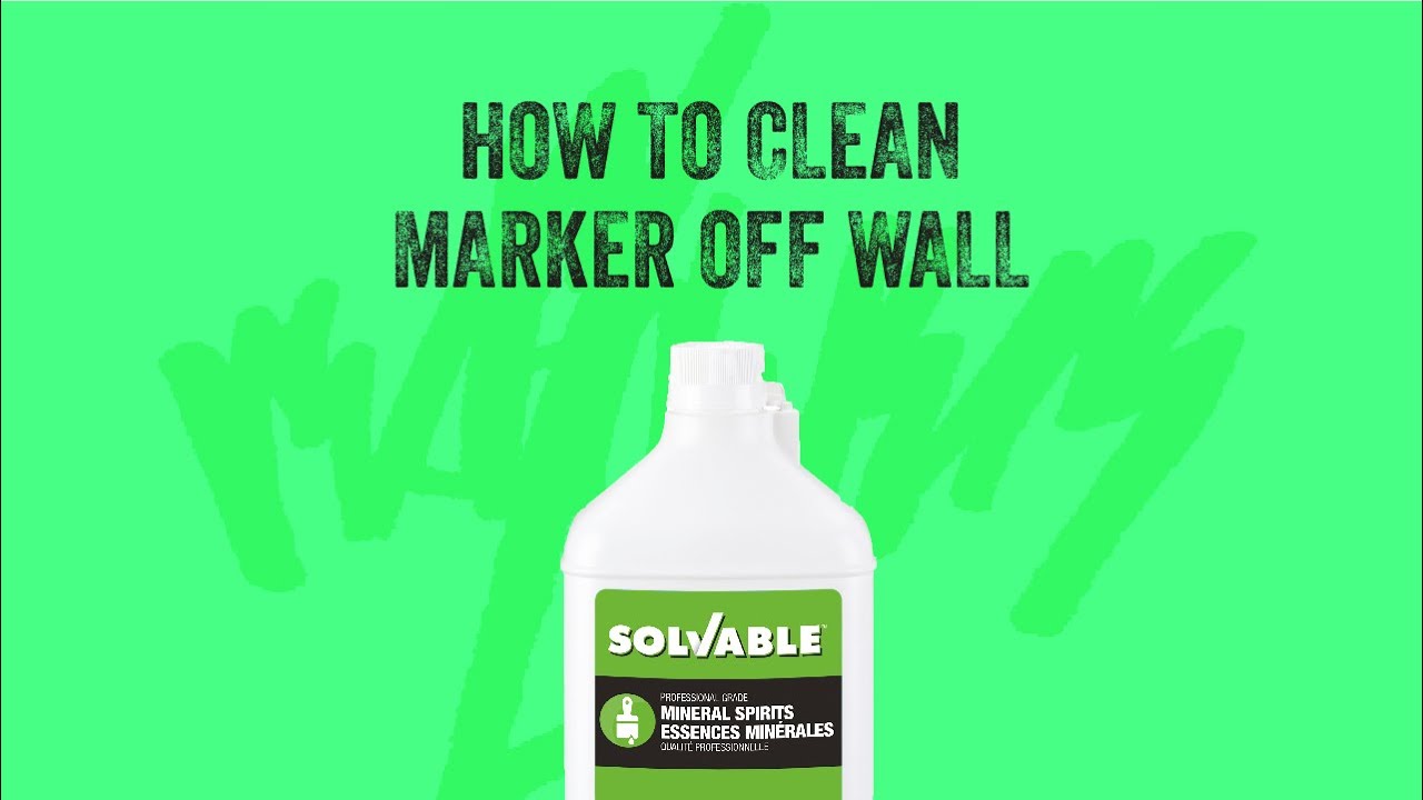 How to Clean Marker Off Wall With Solvable Mineral Spirits YouTube How to Clean Marker Off Wall With Solvable Mineral Spirits YouTube