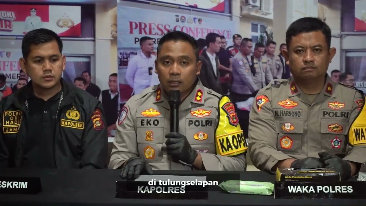 Polres OKI Ungkap Kasus Pembunuhan  dalam Hitungan Jam