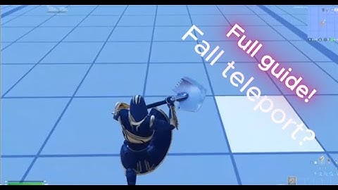 How to make fall teleport in fortnite creative!