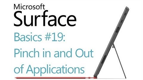 Microsoft Surface RT Tips - Basics: #19 Pinch to Zoom in and out of Applications (Windows 8)
