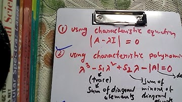 eigenvalue of a matrix by two famous methods..csir net June 2012