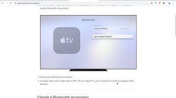 How to pair a keyboard with apple tv?