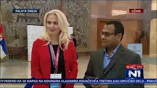 Prof. Sriraam Natarajan on live TV  CNN, Serbia