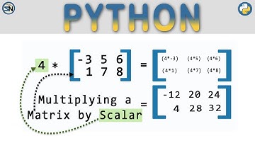 Python Scalar Matrix Multiplication.