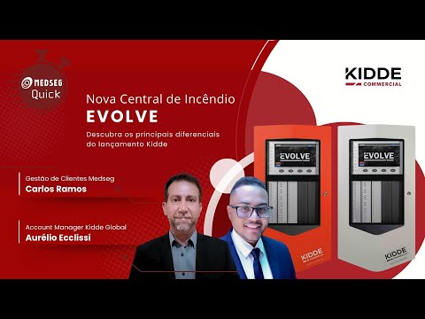 Medseg Quick - Central de Detecção e Alarme de Incêndio Evolve Kidde - Painel UL FM