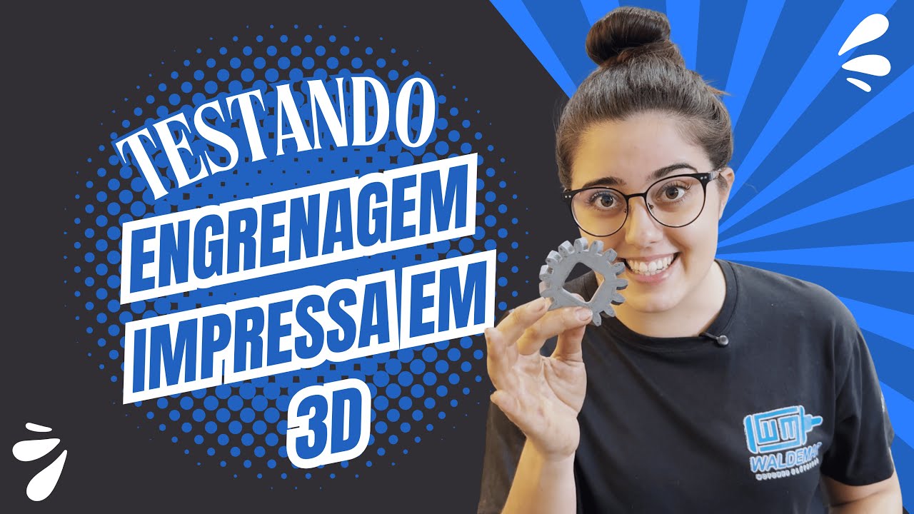 TESTEI UMA ENGRENAGEM DE UM CILINDRO IMPRESSA EM 3D - YouTube