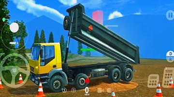 Heavy Machines & Mining Simulator : Tutorial 3 Drive Dump Soil Truck Desired Area | Best Gameplay