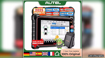 2025 Autel MaxiCOM MK900TS Scanner Android 11 Full TPMS 3000 Bidirectional Scan Tool Active Test 40