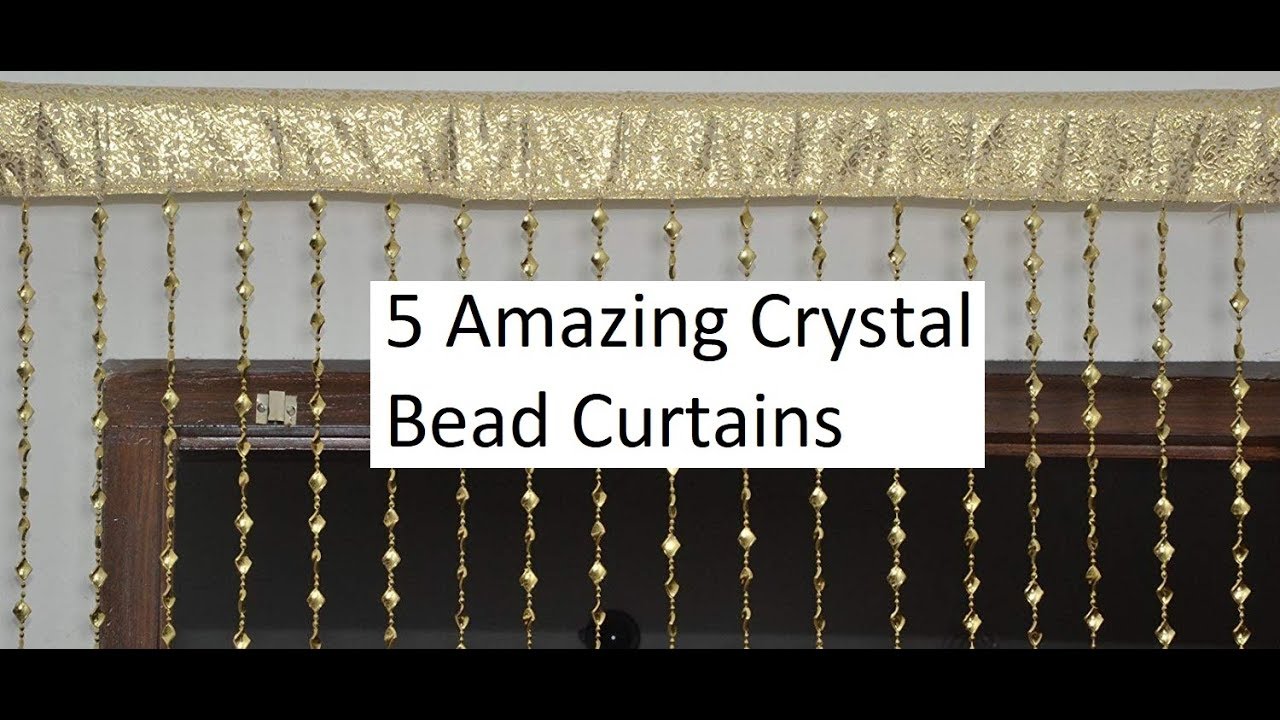 5 Amazing Crystal Bead Acrylic Designer Curtains Available Online
