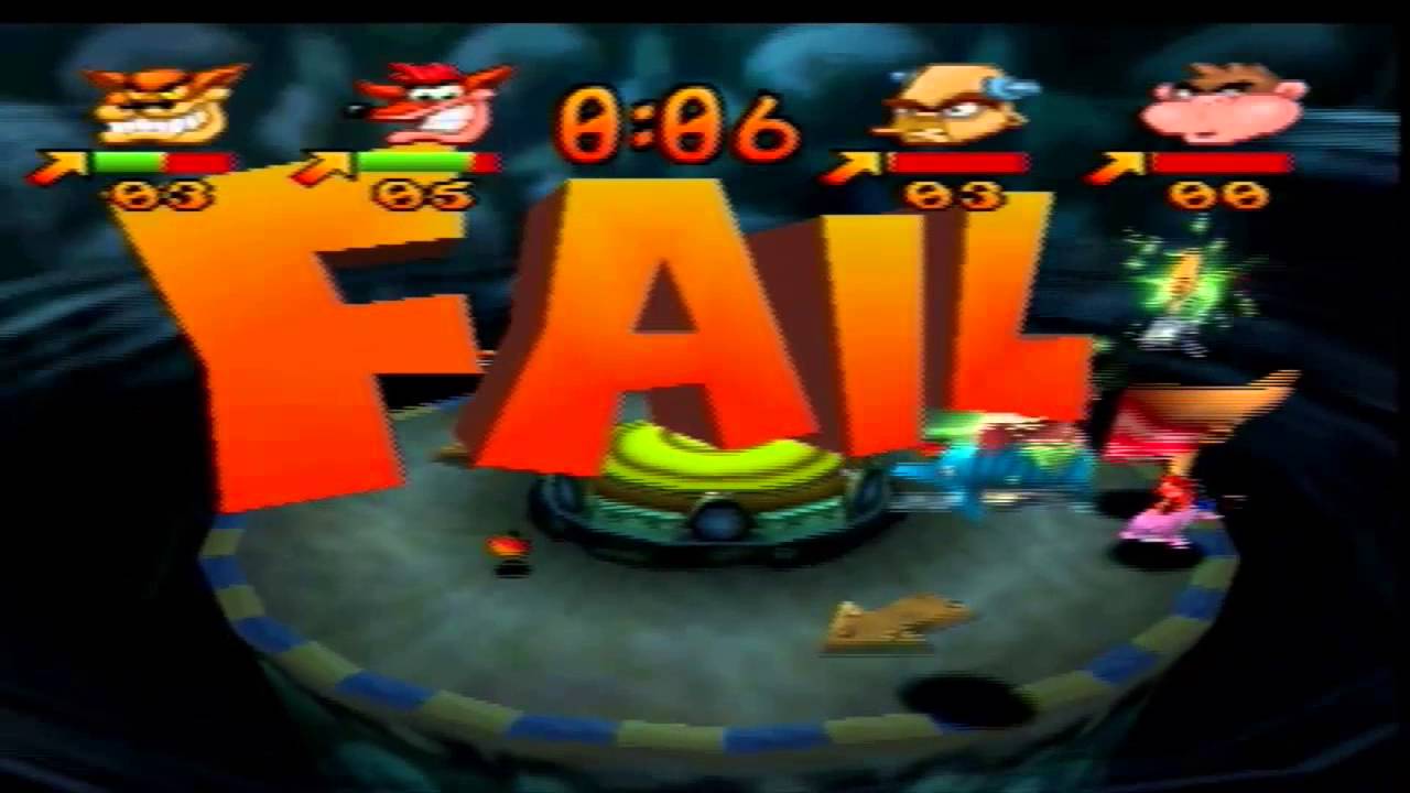 Lets Play Crash Bash Co Op Part 51 Gem Challenge Trouble