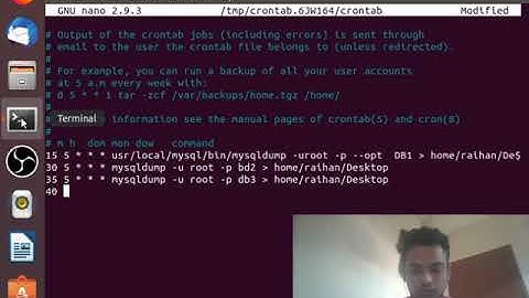 How to backup mysql database using cron jobs