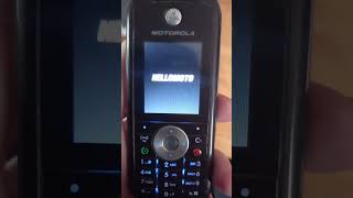 Motorola W360 startup and shutdown