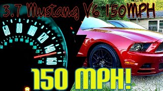 Ford Mustang 3.7 V6 150mph Top Speed Run 2012 Mustang V6 Top Speed